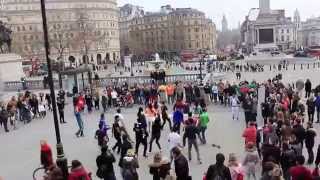 ICC World T20 2014 Flash Mob London Glyndŵr University [upl. by Yngiram396]