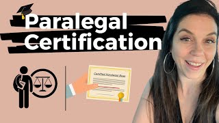 Paralegal Certification  Suggestions From a Paralegal Coach [upl. by Ezar]