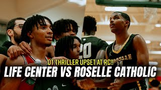 Roselle Catholic Gets Tested vs Life Center 👀 OT Thriller Ends On Buzzer Beater 🎥🍿 [upl. by Joannes]