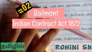 02 Bailment in Tamil  Indian Contract Act [upl. by Colver662]