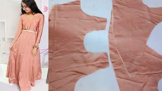 Angrakha Style कुर्ती बनाना सीखें  How to Cutting and stitching Anarkali Kurti [upl. by Ennovyahs]