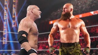 Goldberg vs Braun Strowman Match Wrestling Legend [upl. by Hamford73]