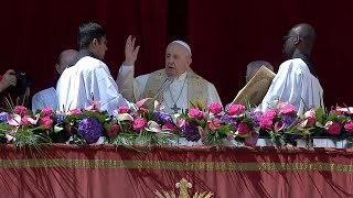 Easter Urbi et Orbi Blessing with Pope Francis 17 April 2022 HD [upl. by Janis172]