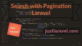 How to implement Paginated data with Search functionality in Laravel [upl. by Malina]