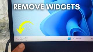 Disable widgets windows 11  windows 11 remove widgets from taskbar [upl. by Audun]