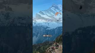 Paragliding Over Interlaken Switzerland traveldestinations travel travelinspiration [upl. by Laurance]