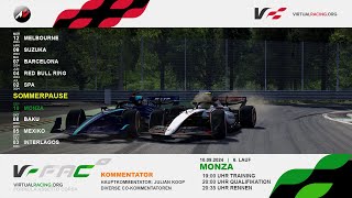 Assetto Corsa  FAC XI 2024  Lauf 6  Monza  virtualracingorg [upl. by Neiv812]