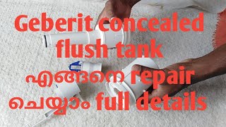 Geberit concealed flush tank repair in malayalam full details [upl. by Bowne708]