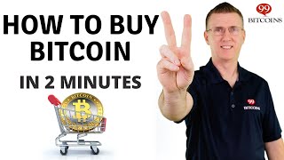 How to Buy Bitcoin in 2 minutes  2024 Updated [upl. by Airekal956]