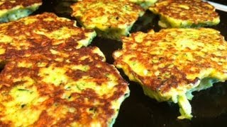 Fried Zucchini Recipe Zucchini Fritters YUM [upl. by Westhead]