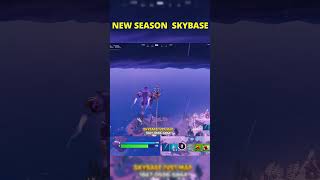 🤠 NEW SEASON SKYBASE 🤠 qrei fortnite healoff gaming skybase fortniteclips epicpartner glitch [upl. by Aerdnas]