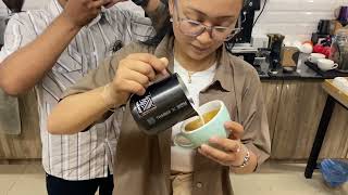 Barista coffee  making training  how to make latte art  TSOCB [upl. by Geiger]