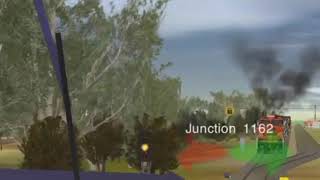 Head on train collision Trainz [upl. by Rimisac]