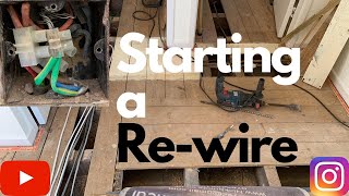 Starting a Rewire Dodgy DIY Electrics Exotic life of an Electrician [upl. by Burne]