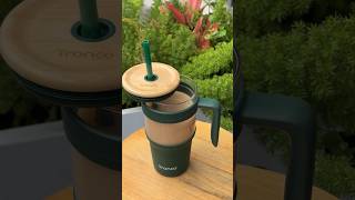 Coffee takes on a new life cradled in a green cup💚🌿🌳tronco trending asmr tumblers happy [upl. by Brendan]