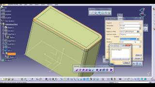 FILLETS SHAPE FILLET EDGE FILLET CATIA V5 [upl. by Howell]