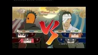 Naruto Storm Generation Tobi Susanoo Sasuke amp Karin vs Danzo Fu amp Torune [upl. by Alyakem]