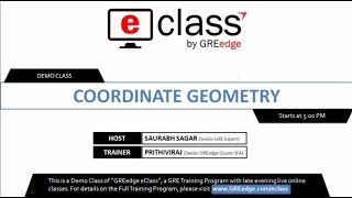 DEMO GREedge eClass  Coordinate Geometry [upl. by Ilujna526]