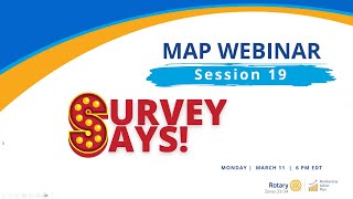 Rotary Membership Action Plan MAP S19 Survey Says Listening to Your Members [upl. by Ulland]