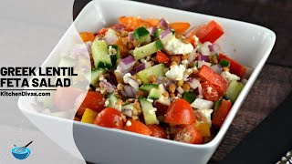 Greek Lentil Feta Salad [upl. by Airla]