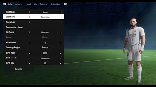 Karim Benzema FIFA 24 pro clubs look alike tutorial  EA SPORT FC 24  Real Madrid  France [upl. by Nilecoj474]