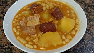 POTAJE DE HABICHUELAS Y GARBANZOS CON CHORIZO [upl. by Sabine]