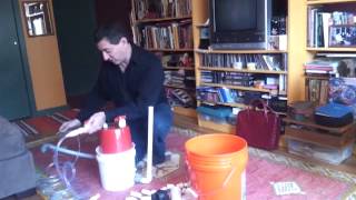 How to make a working minibiodigester using parts from Home Depot [upl. by Ema]