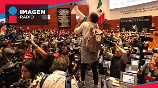 Hubo infiltrados que se mezclaron con manifestantes en el Senado Patricia Aguayo [upl. by Ennahoj158]