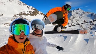 SYKESTE SKI DAGEN STUBAI  Prøver nye triks STORE HOPP  VLOG 6 [upl. by Atteiram]