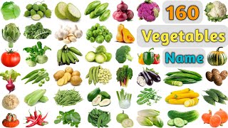 Vegetables Vocabulary ll 160 Vegetables Name in English With Pictures ll All Vegetables Name [upl. by Raoul]