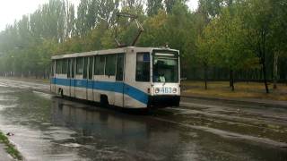 Кривий Ріг трамваї  Kryvyi Rih trams [upl. by Eidurt]