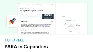 How to Set Up PARA in Capacities [upl. by Xenos]