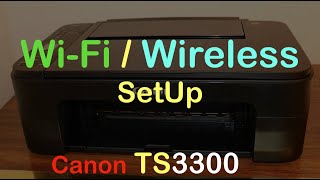 Canon TS3300 WiFi SetUp Review [upl. by Ambrosio]