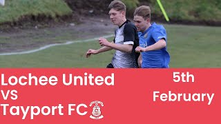 Lochee United vs  Tayport FC 050222  Highlights [upl. by Norrehc83]