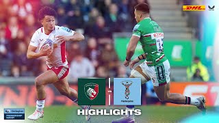 Premiership Rugby Highlights Harlequins secure massive five points win at Leicester [upl. by Sergio]