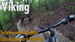 Viking MTB trail  Sentiers du Moulin  LacBeauport Quebec [upl. by Sophronia]