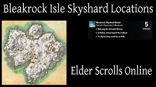 Bleakrock Isle Skyshard Locations Elder Scrolls Online ESO [upl. by Nevla]