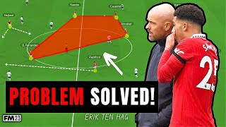 FIXING Erik ten Hags 4231  New BOX MIDFIELD  FM23 TACTICS  FOOTBALL MANAGER 2023 [upl. by Bilicki262]