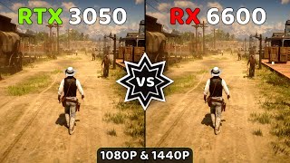 RTX 3050 vs RX 6600  Test In 10 Games at 1080P amp 1440P [upl. by Ociral]