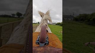 Bareback and bridleless jumping insta360x4 horseriding [upl. by Thury]