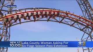 Amid COVID Concerns Lake County Woman Asks For Six Flags Season Pass Extension [upl. by Radke648]