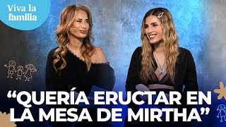 ¿Alguna vez ERUCTARON en la mesa de Mirtha El debate entre Juli Poggio y su mamá  VivaLaFamilia [upl. by Kennith]