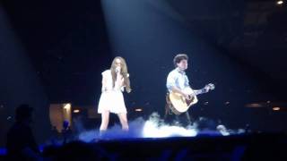 Before The Storm Live  Jonas Brothers and Miley Cyrus [upl. by Jeaz]