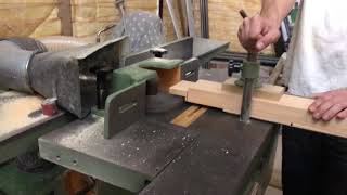 Tenons on spindle moulder Tenoning on shaper [upl. by Oakman369]