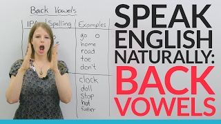 Sound more natural in English Learn and practice 5 BACK VOWELS [upl. by Amilb]