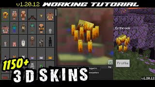 Windows 10 12012 Minecraft Bedrock 3D skinpack tutorial [upl. by Ycnej]