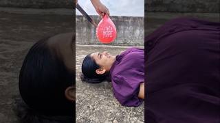 water balloon cutting challange 🎈TomampJerry 👍DiyaIshwarya shorts [upl. by Rudiger950]