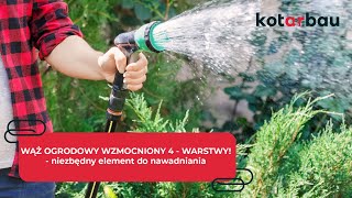 WĄŻ OGRODOWY WZMOCNIONY 4  WARSTWY  niezbędny element w Twoim ogrodzie  Różne długości średnice [upl. by Cale]