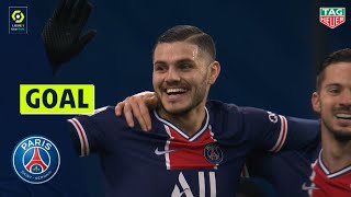 Goal Mauro ICARDI 24 PARIS SAINTGERMAIN OLYMPIQUE DE MARSEILLE  PARIS SAINTGERMAIN 02 2021 [upl. by Samson]