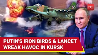 Russias Su25 Deals Heavy Blow To Ukrainians In Kursk  7000 Killed 74 Tanks Destroyed  Watch [upl. by Zertnom]